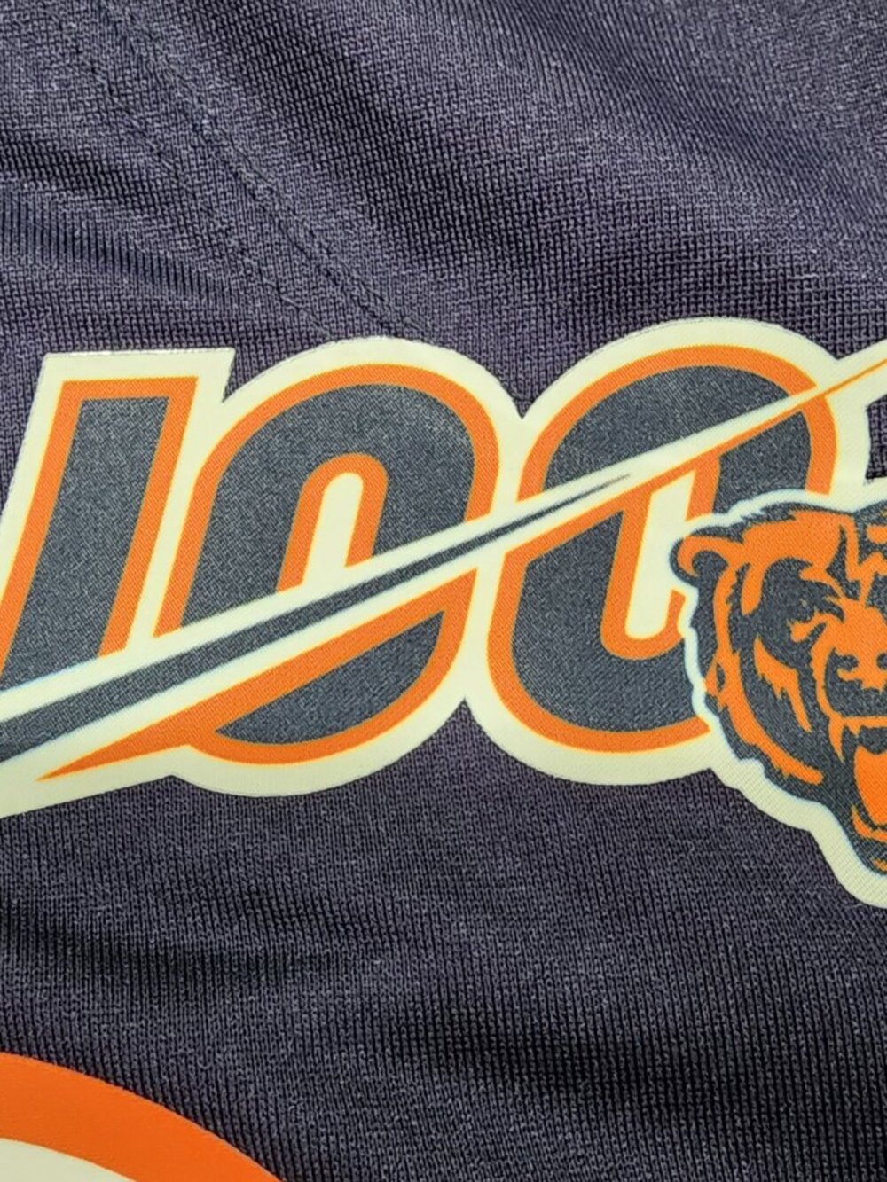 Nike NFL On Field Chicago Bears Khalil Mack #52 Blue 100 Yr Patch Limited Jersey - Picture 4 of 9